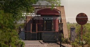 Kruger Shalati train on Selati Bridge over Sabie River